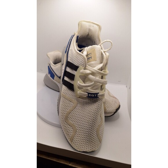 MENs ADIDAS EQT ADV 9117 WHITE BLACK BLUE RUNNING WALKING FITNESS SNEAKER Sz 9.5 - Picture 1 of 6